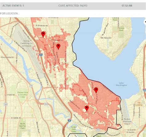 Seattle City Light Outage Map